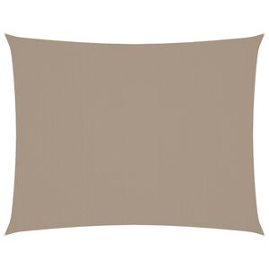 vidaXL Sonnensegel Oxford-Gewebe Rechteckig 4x6 m Taupe