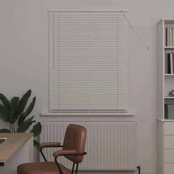 vidaXL Venetianer Jalousie Verstellbar Wei&szlig; 150 x 100 cm PVC