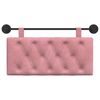 vidaXL H&auml;ngevorderseite Wandmontiert Rosa 100 x 55 x 7 cm Samt
