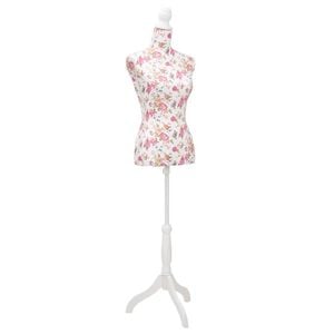 Damenb&uuml;ste Schneiderpuppe B&uuml;ste Torso Mannequin Baumwolle Wei&szlig; Rose
