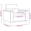 vidaXL Sessel Hellgrau 60 cm Mikrofasergewebe