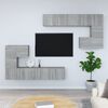 vidaXL TV-Wandschrank Grau Sonoma Holzwerkstoff