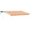 vidaXL Manueller Markisenrahmen mit LEDs 3,5 x 2 m