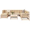 vidaXL 8-tlg. Garten-Sofagarnitur Massivholz Kiefer