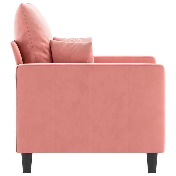 vidaXL Sessel Rosa 60 cm Samt