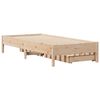 vidaXL Massivholzbett ohne Matratze 75x190 cm Kiefernholz