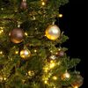 vidaXL K&uuml;nstlicher Weihnachtsbaum Klappbar 150 LEDs & Kugeln 150 cm