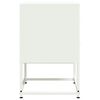vidaXL Nachttische 2 Stk. Wei&szlig; 36x39x60,5 cm Stahl