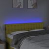 vidaXL LED Kopfteil Gr&uuml;n 144x5x78/88 cm Stoff