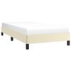 vidaXL Bettgestell Creme 100x200 cm Kunstleder