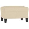 vidaXL 3-tlg. Sofagarnitur Creme Stoff
