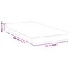 vidaXL Matratze Wei&szlig; und Grau 100 x 200 cm Jacquard-Stoff