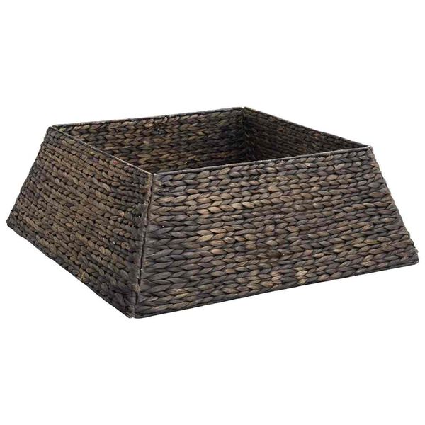 vidaXL Weihnachtsbaumkragen Schwarz 70 x 70 x 28 cm Wasserhyazinthe