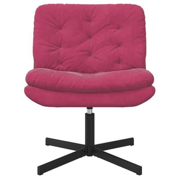 vidaXL Drehender Entspannungsstuhl Weinrot 63 x 75 x 76 cm Samt