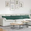 vidaXL Sofakissen 2 St&uuml;ck Dunkelgr&uuml;n 200 x 40 cm Cordstoff