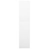 vidaXL B&uuml;roschrank Wei&szlig; 90x40x180 cm Stahl und Hartglas
