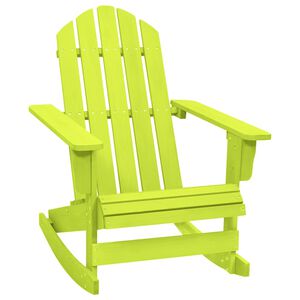vidaXL Adirondack-Schaukelstuhl Massivholz Tanne Gr&uuml;n
