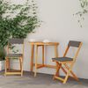 vidaXL Bistrogarnitur mit Kissen 3 pcs &Ouml;l-Natur Massivholz Akazie