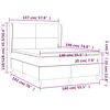 vidaXL Boxspringbett mit Matratze Dunkelgr&uuml;n 140x190 cm Samt