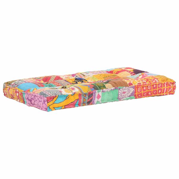 vidaXL Palettensofa-Auflage Mehrfarbig Stoff Patchwork