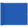 vidaXL Balkon-Sichtschutz Blau 75x600 cm HDPE
