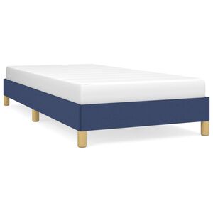 vidaXL Bettgestell ohne Matratze Blau 100x200 cm Stoff