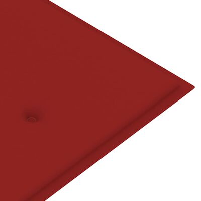 vidaXL Gartenbank-Auflage Rot 150x50x3 cm