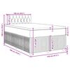 vidaXL Boxspringbett mit Matratze Schwarz 120x190 cm Samt