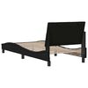 vidaXL Bettgestell ohne Matratze "Hanko" Schwarz 90x200 cm Stoff