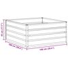 vidaXL Garten-Hochbeet 100x100x45 cm Verzinkter Stahl Silber