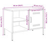 vidaXL TV-Schrank Weiß 68x39x50,5 cm Stahl