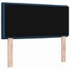 vidaXL LED Kopfteil mit LED-Lichtleisten Blau 90 cm Polyester