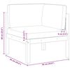 vidaXL Garten-Ecksofas 2-tlg. mit Kissen Holz Akazie & Seil