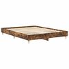 vidaXL Bettgestell ohne Matratze R&auml;uchereiche 150x200 cm Holzwerkstoff
