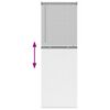 vidaXL Fensterjalousie mit Vorh&auml;ngen Silber Aluminium