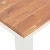 vidaXL Esstisch 120x60x74 cm Massivholz Eiche