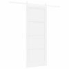 vidaXL Schiebet&uuml;r ORKDAL Wei&szlig; 83 x 211 cm Massives Kiefernholz