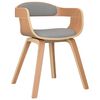 vidaXL Esszimmerst&uuml;hle 4 Stk. Taupe Bugholz und Stoff
