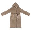 vidaXL Bademantel Hoodie Kamel S Flanell