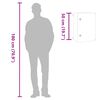 vidaXL Steuerschrank Grau 40 x 17.5 x 50 cm ABS Kunststoff