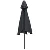 vidaXL Sonnenschirm mit Metall-Mast 300 cm Schwarz