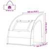 vidaXL Heckklappenzelt mit Dach Blau 194 x 180 x 210 cm Taft