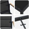 vidaXL Gartenm&ouml;bel Set 5 pcs Schwarz und Anthrazit 140 x 70 x 73 cm