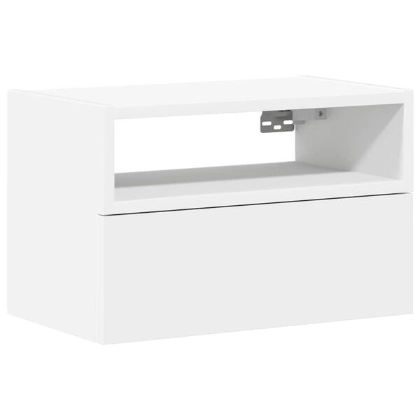vidaXL Wand-Nachttisch Wei&szlig; 45x26x28,5 cm
