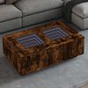 vidaXL Couchtisch mit Infinity-LED R&auml;uchereiche 116x69x40 cm