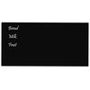 vidaXL Magnettafel Wandmontage Schwarz 100x50 cm Hartglas