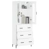vidaXL Highboard Wei&szlig; 69,5x34x180 cm Holzwerkstoff