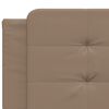vidaXL Bett mit Matratze "Zadar" Cappuccino-Braun 200x200 cm Kunstleder