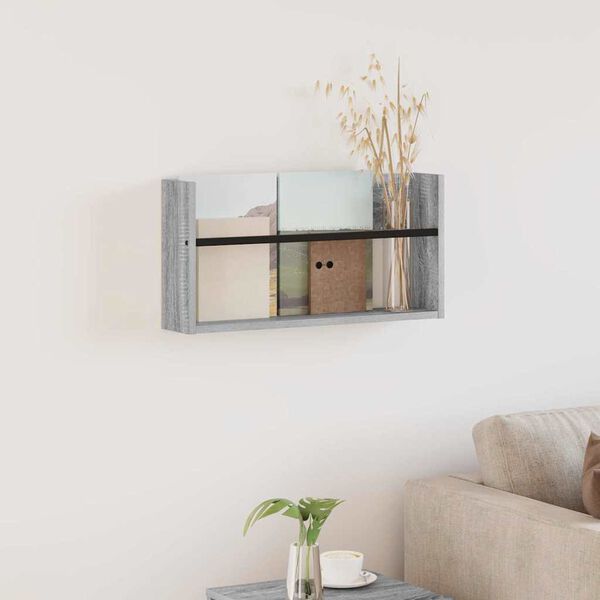 vidaXL Magazinregal Graues Sonoma 60 x 12 x 30 cm Holzwerkstoff