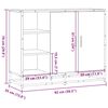 vidaXL Sideboard Sonoma-Eiche 92x35x76 cm Holzwerkstoff
